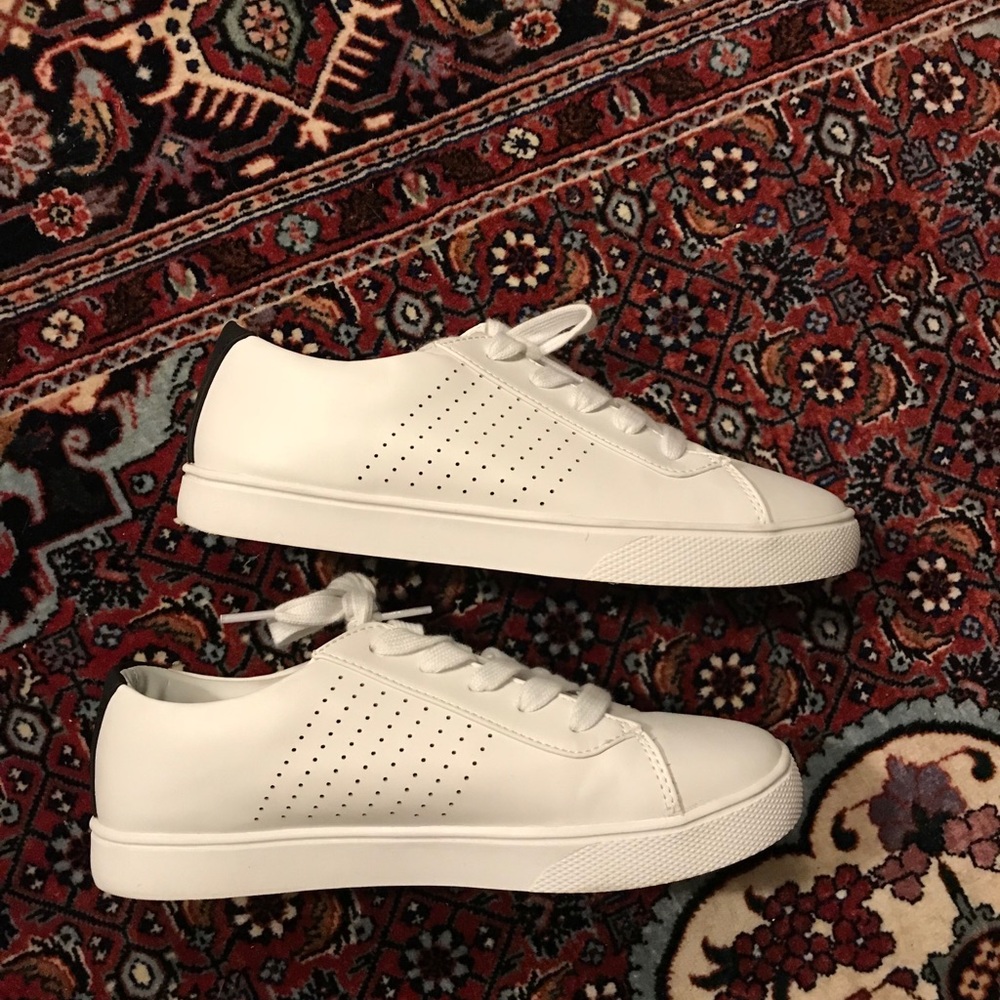 White sneakers